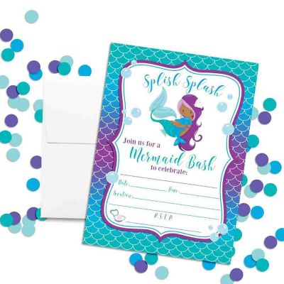 Magical Mermaid Invitations 40pc. by AmandaCreation Image 1