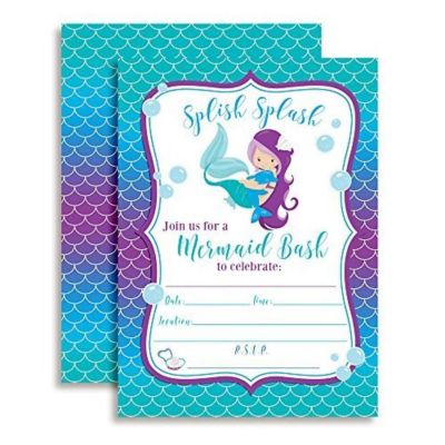 Magical Mermaid Invitations 40pc. by AmandaCreation Image 1