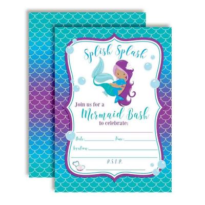 Magical Mermaid Invitations 40pc. by AmandaCreation Image 1