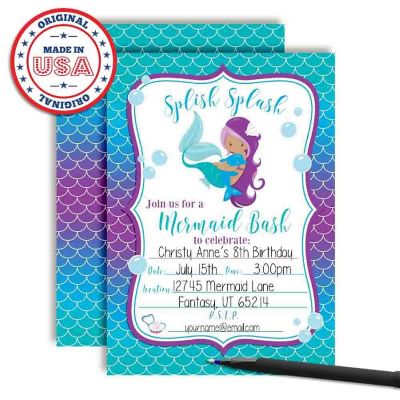 Magical Mermaid Invitations 40pc. by AmandaCreation Image 2