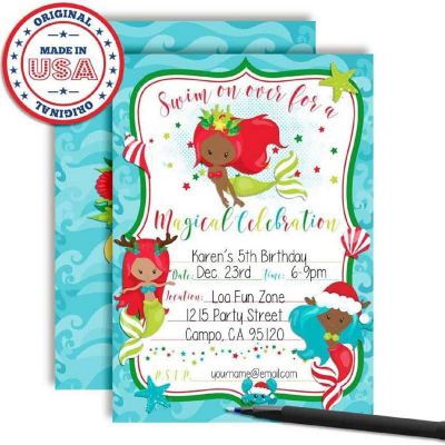 Magical Mermaids Invtiations 40pc. by AmandaCreation Image 1