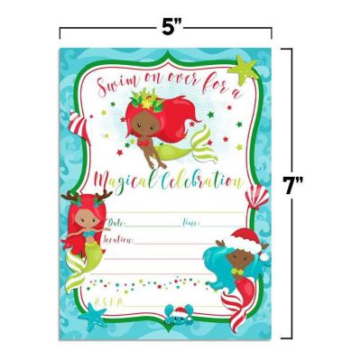 Magical Mermaids Invtiations 40pc. by AmandaCreation Image 3