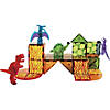 MAGNA-TILES<sup>&#174;</sup> Dino World 40-Piece Magnetic Construction Set, The ORIGINAL Magnetic Building Brand Image 4