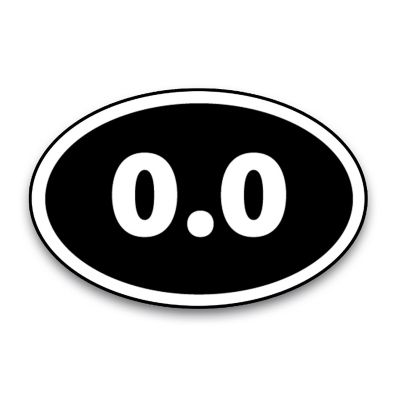 Magnet Me Up 0.0 Marathon Reverse Black Oval Magnet Decal, 4x6 Inches, Heavy Duty Automotive Magnet for Car Truck SUV Image 1