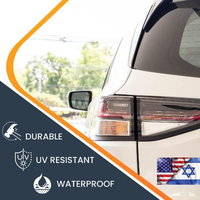 Magnet Me Up American and Israeli Flag Magnet Decal, 3x5 Inches, Blue and White, Heavy Duty Automotive Magnet for Car, Truck, SUV, Support and Stand With Israel Image 3