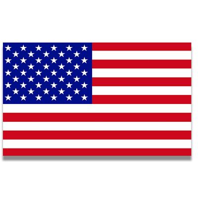 Magnet Me Up American Flag Automotive Magnet, 7x12 Inches, Red White and Blue, Heavy Duty Magnetic Vinyl for Car Truck SUV Image 1