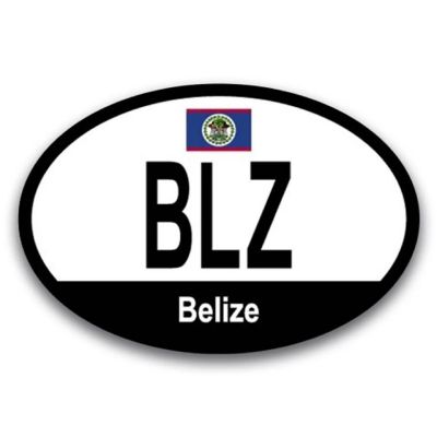 Magnet Me Up Belize Belizeans Euro Oval Magnet Decal, 4x6 Inches, Heavy Duty for Car, Truck, SUV, Or Any Other Magnetic Surface Image 1