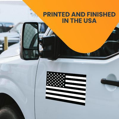Magnet Me Up Black and White American Flag Magnet Decal, 7x12 Inches, Heavy Duty Automotive Magnet for Car Truck SUV Image 2