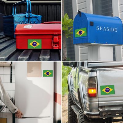 Magnet Me Up Brazil Brazilian Flag Car Magnet Decal, 4x6 Inches, Heavy Duty Automotive Magnet for Car, Truck SUV Image 2