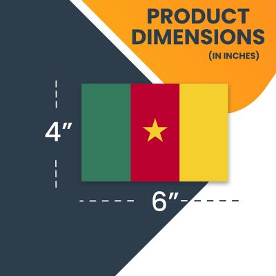 Magnet Me Up Cameroon Cameroonian Flag Car Magnet Decal, 4x6 Inches, Heavy Duty Automotive Magnet for Car, Truck SUV Image 1