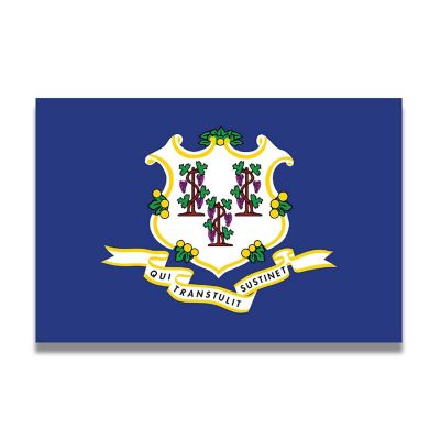 Magnet Me Up Connecticut US State Flag Car Magnet Decal, 4x6 Inches, Heavy Duty Automotive Magnet for Car, Truck SUV Image 1