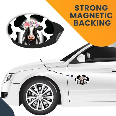 Magnet Me Up Cow Print Magnet Decal, 4x6 Inches, Heavy Duty Automotive Magnet For Car Truck SUV Image 3