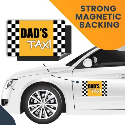 Magnet Me Up Dad's Taxi Service Magnet Decal, 5x8 Inches, Heavy Duty Automotive Magnet for Car Truck SUV Image 3