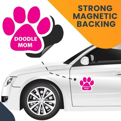 Magnet Me Up Doodle Mom Pawprint Magnet Decal, 5 Inch, Heavy Duty Automotive Magnet for Car Truck SUV Image 3