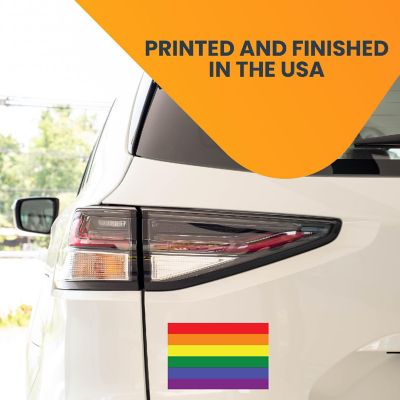 Magnet Me Up Gay Pride LGTBQ Rainbow Flag MAgnet Decal, 4x6 Inches, Automotive Vinyl Magnet for Car, Truck, SUV, in Support of LGBTQ Image 2