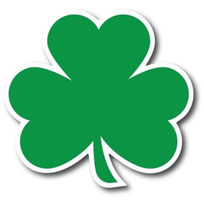 Magnet Me Up Green Shamrock Magnet Decal, 5x4.5 Inches, Heavy Duty Automotive Magnet for Car Truck SUV Image 1