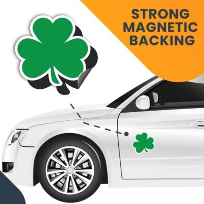Magnet Me Up Green Shamrock Magnet Decal, 5x4.5 Inches, Heavy Duty Automotive Magnet for Car Truck SUV Image 2