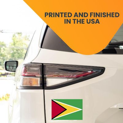 Magnet Me Up Guyana Guyanese Flag Car Magnet Decal, 4x6 Inches, Heavy Duty Automotive Magnet for Car, Truck SUV Image 2