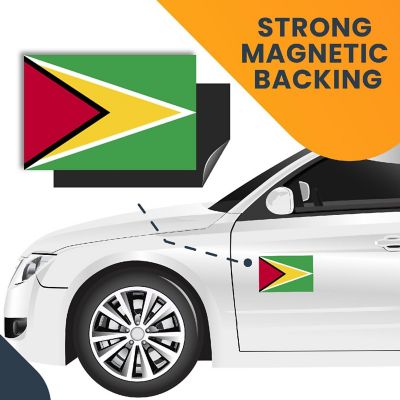 Magnet Me Up Guyana Guyanese Flag Car Magnet Decal, 4x6 Inches, Heavy Duty Automotive Magnet for Car, Truck SUV Image 3