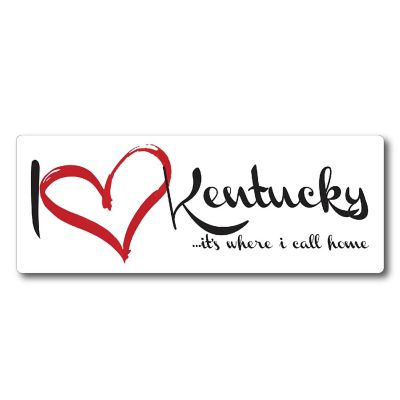 Magnet Me Up I Love Kentucky, It's Where I Call Home US State Magnet Decal, 3x8 Inches Heavy Duty Automotive Magnet for Car Truck SUV Image 1