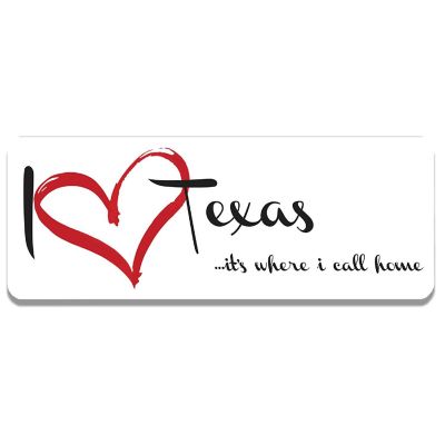 Magnet Me Up I Love Texas, It's Where I Call Home US State Magnet Decal, 3x8 Inches Heavy Duty Automotive Magnet for Car Truck SUV Image 1