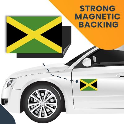 Magnet Me Up Jamaica Jamaican Flag Car Magnet Decal, 4x6 Inches, Heavy Duty Automotive Magnet for Car, Truck SUV Image 3