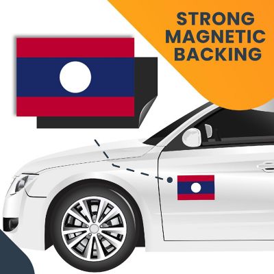 Magnet Me Up Laos Flag Car Magnet Decal, 4x6 Inches, Heavy Duty Automotive Magnet for Car, Truck SUV Image 3