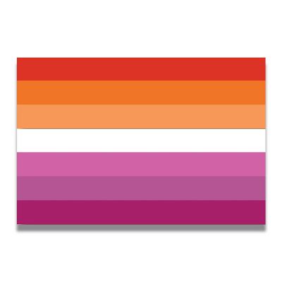 Magnet Me Up Lesbian Pride Flag Car Magnet Decal, 4x6 Inches, Heavy Duty Automotive Magnet for Car Truck SUV, in Support of LGBTQ Image 1