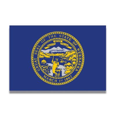 Magnet Me Up Nebraska US State Flag Magnet Decal, 4x6 Inches, Heavy Duty Automotive Magnet for Car, Truck SUV Image 1