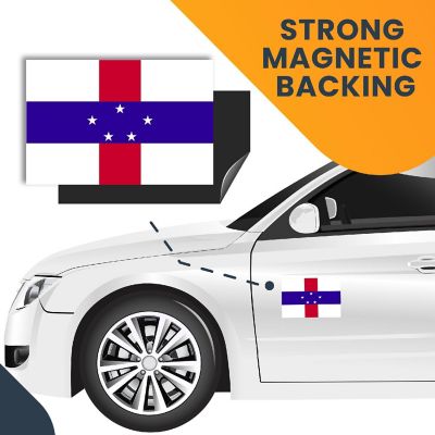 Magnet Me Up Netherlands Antilles Flag Car Magnet Decal, 4x6 Inches, Heavy Duty Automotive Magnet for Car, Truck SUV Image 3