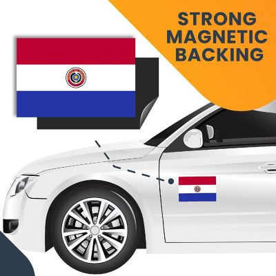 Magnet Me Up Paraguay Paraguayan Flag Car Magnet Decal, 4x6 Inches, Heavy Duty Automotive Magnet for Car, Truck SUV Image 3