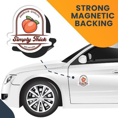 Magnet Me Up Premium Quality Simply Thick Peach Magnet Decal, 5x4.5 inch, Heavy Duty Automotive Magnet For Car Truck SUV Or Any Other Magnetic Surface Image 1