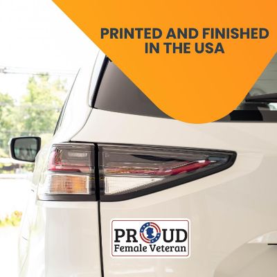 Magnet Me Up Proud Female Veteran Military Magnet Decal, 6.5x3 Inch, Perfect for Car, Truck, SUV Or Any Magnetic Surface, Gift, In Support of Women Veterans Image 2