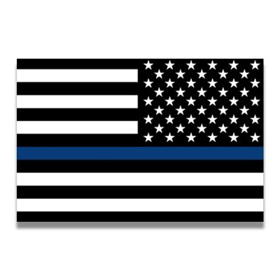 Magnet Me Up Thin Blue Line Reverse American Flag Magnet Decal, 4x6 In, Automotive Magnet for Car Truck SUV, in Support of Police and Law Enforcement Officers Image 1