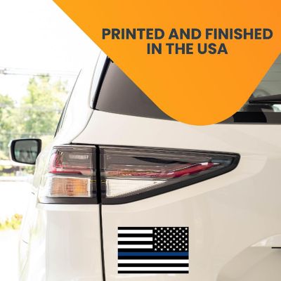 Magnet Me Up Thin Blue Line Reverse American Flag Magnet Decal, 4x6 In, Automotive Magnet for Car Truck SUV, in Support of Police and Law Enforcement Officers Image 2