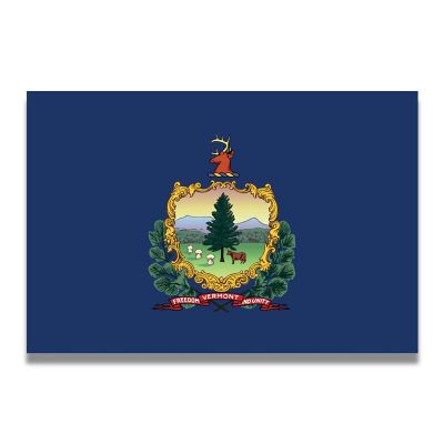 Magnet Me Up Vermont US State Flag Magnet Decal, 4x6 Inches, Heavy Duty Automotive Magnet for Car, Truck SUV Image 1