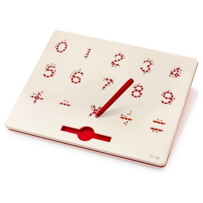 Magnetic 0-9 Doodle Board for Numbers Learning with 133 Slots Erasable Includes a Pen - STEM Educational Numbers Learning Image 1