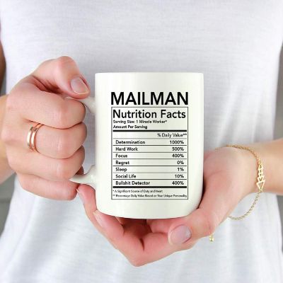 Mailman Nutritional Facts Coffee Mug Image 1