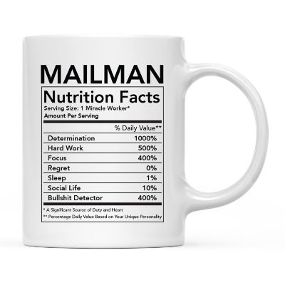 Mailman Nutritional Facts Coffee Mug Image 2