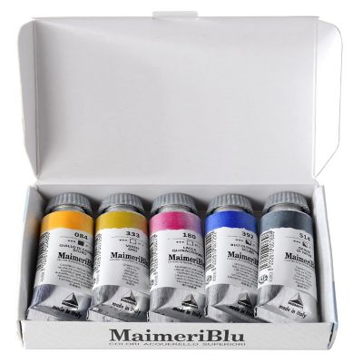 MaimeriBlu Watercolor Paint Introduction Set 5/Pkg-Assorted Colors Image 1