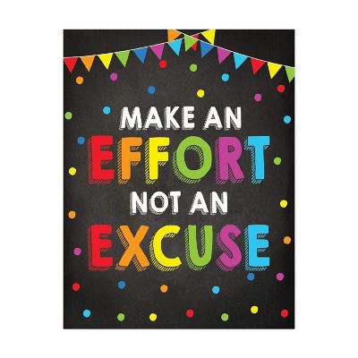 Make an Effort Not an Excuse 8.5x11in Image 1