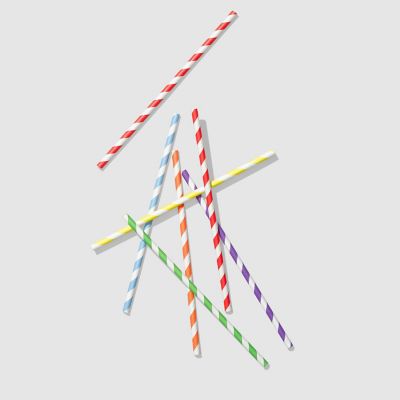 Make It Rainbow Paper Straws -25/Pack - 25 Pieces Image 1