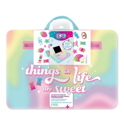Make It Real: Life Is Sweet Lap Desk &amp; Sticker Set Image 1
