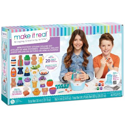 Make It Real: Mini Pottery Diy Studio Deluxe Set, Age 8+ Image 1