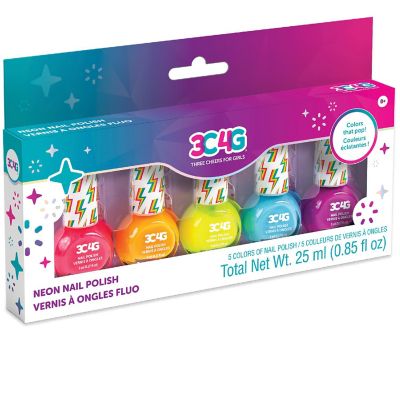 Make It Real: Neon Nail Polish Set W/ 5 Bottles Image 1