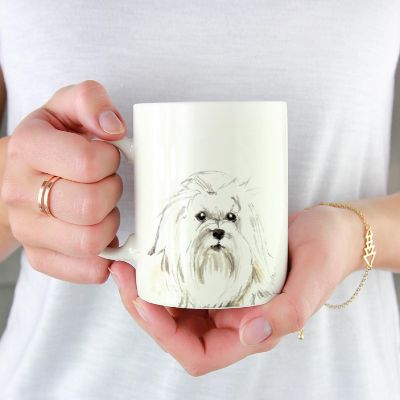 Maltese Up Close Ceramic Mug Image 2