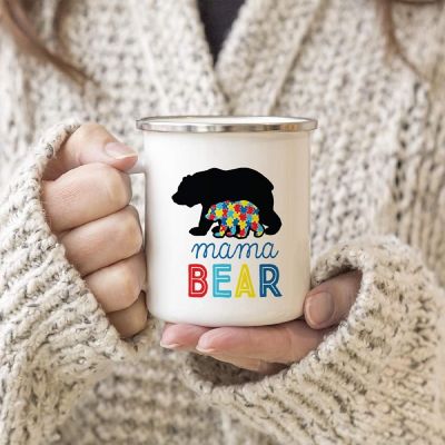Mama Bear Adventure Metal Camping Mug Image 1
