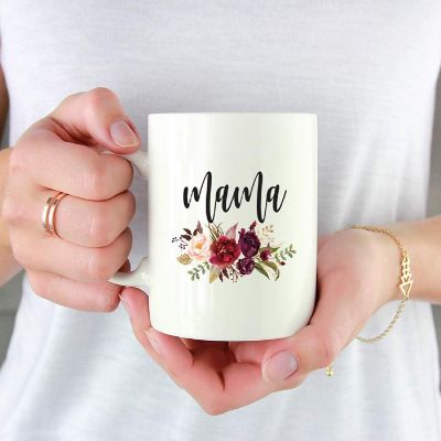 Mama Florals Ceramic Mug Image 1