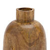 Mango Wood Bottle Vase (Set Of 2) 6.25"H Wood Image 1