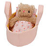Manhattan Toy Moppettes Bea Bear Stuffed Animal in Bassinet Image 1